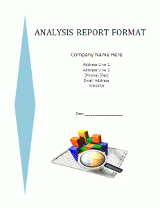 Sample Analysis Report Format